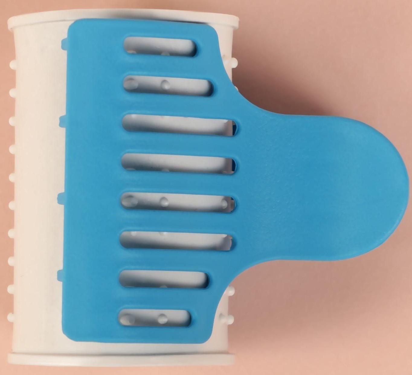 Термобигуди с крабом, d = 3,8 см, 4 шт, цвет красный