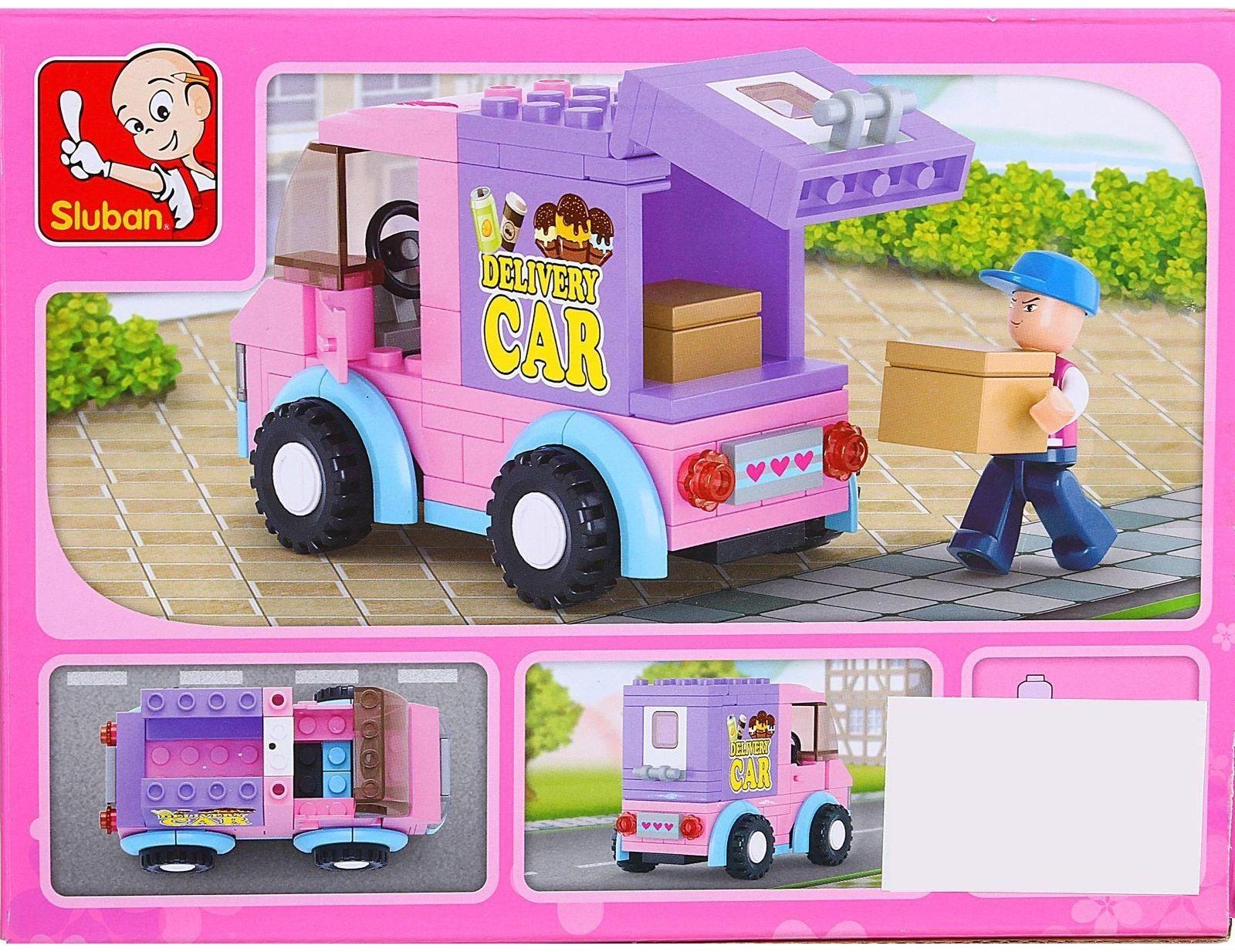 Конструктор Sluban «Розовая мечта: курьерская машина» B0520 / 102 детали