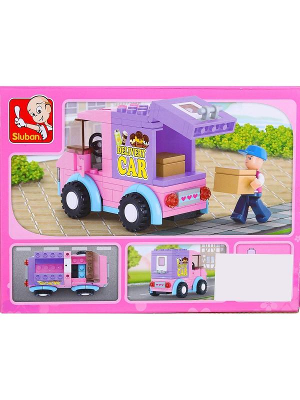 Конструктор Sluban «Розовая мечта: курьерская машина» B0520 / 102 детали