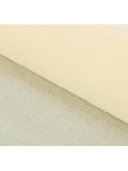 Бумага для упаковок и поделок, гофрированная, слоновая кость, бежевая, однотонная, двусторонняя, рулон 1 шт., 0,5 х 2,5 м