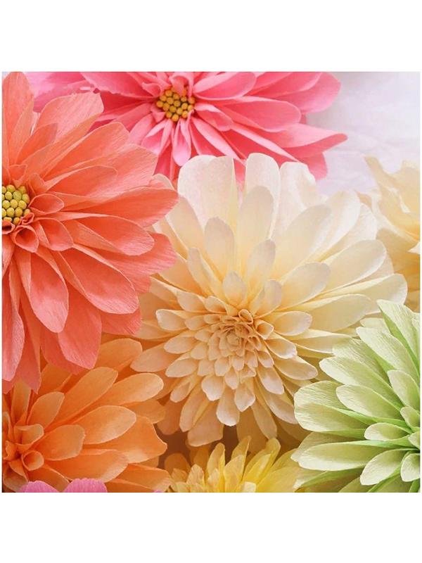 Бумага для упаковок и поделок, гофрированная, слоновая кость, бежевая, однотонная, двусторонняя, рулон 1 шт., 0,5 х 2,5 м