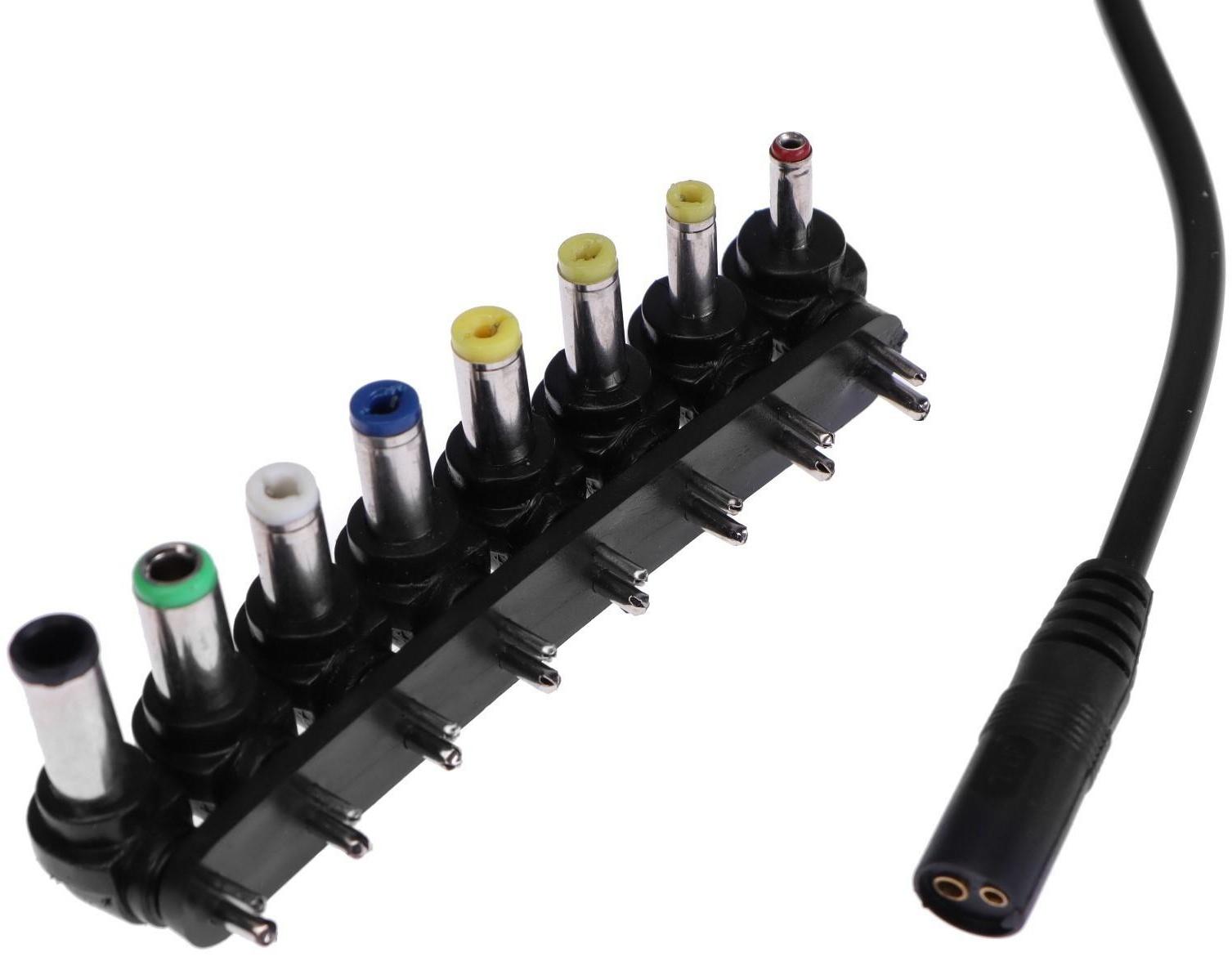 Универсальное зарядное устройство для ноутбука Luazon ZU10, 120 Вт, с переходниками 8 шт