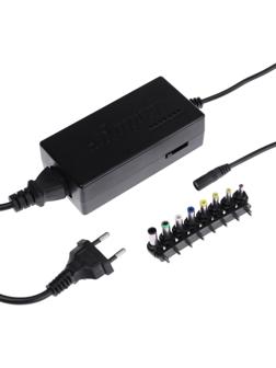 Универсальное зарядное устройство для ноутбука Luazon ZU10, 120 Вт, с переходниками 8 шт