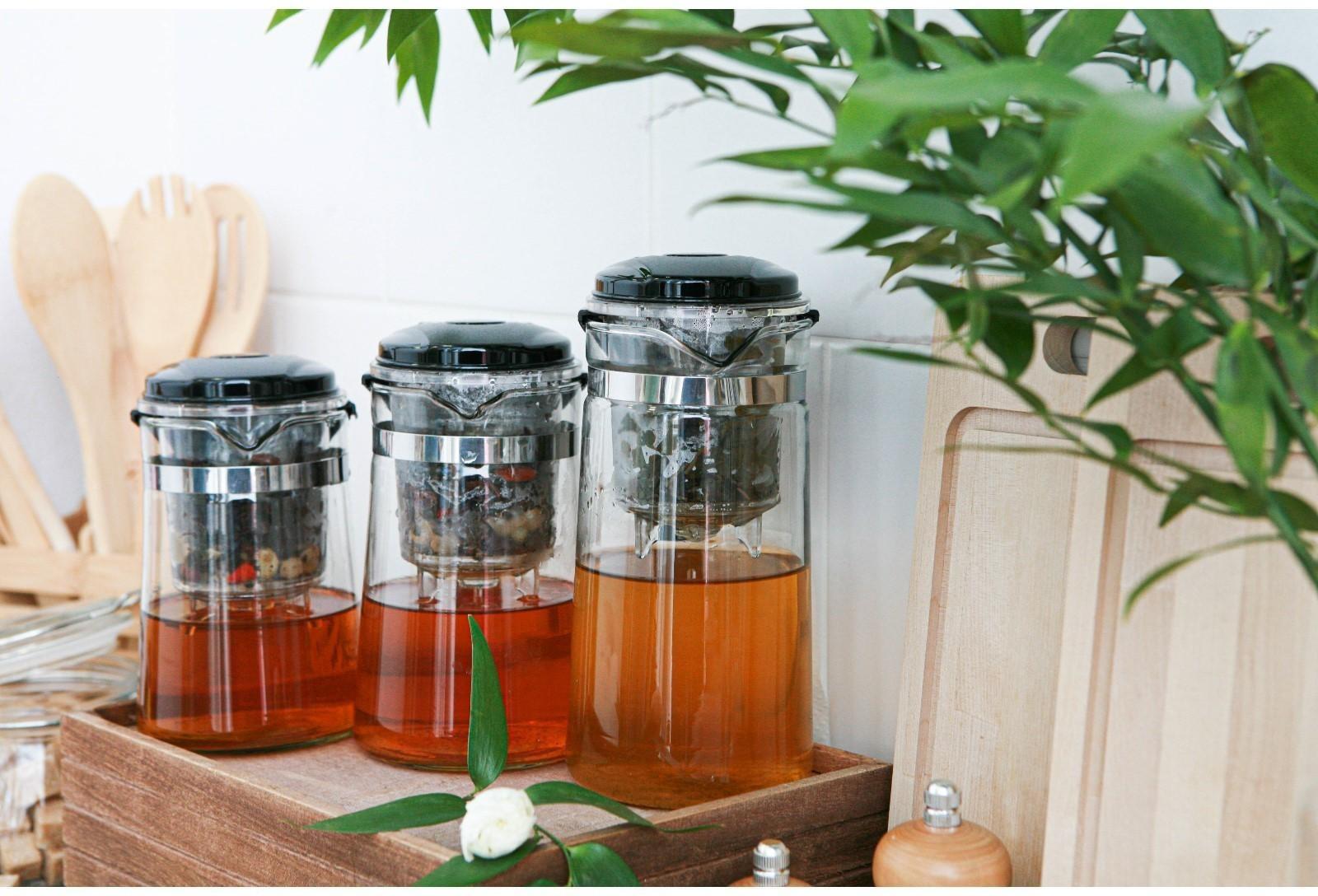 Чайник стеклянный заварочный Magistro «Мантана», 750 мл, с пластиковым ситом