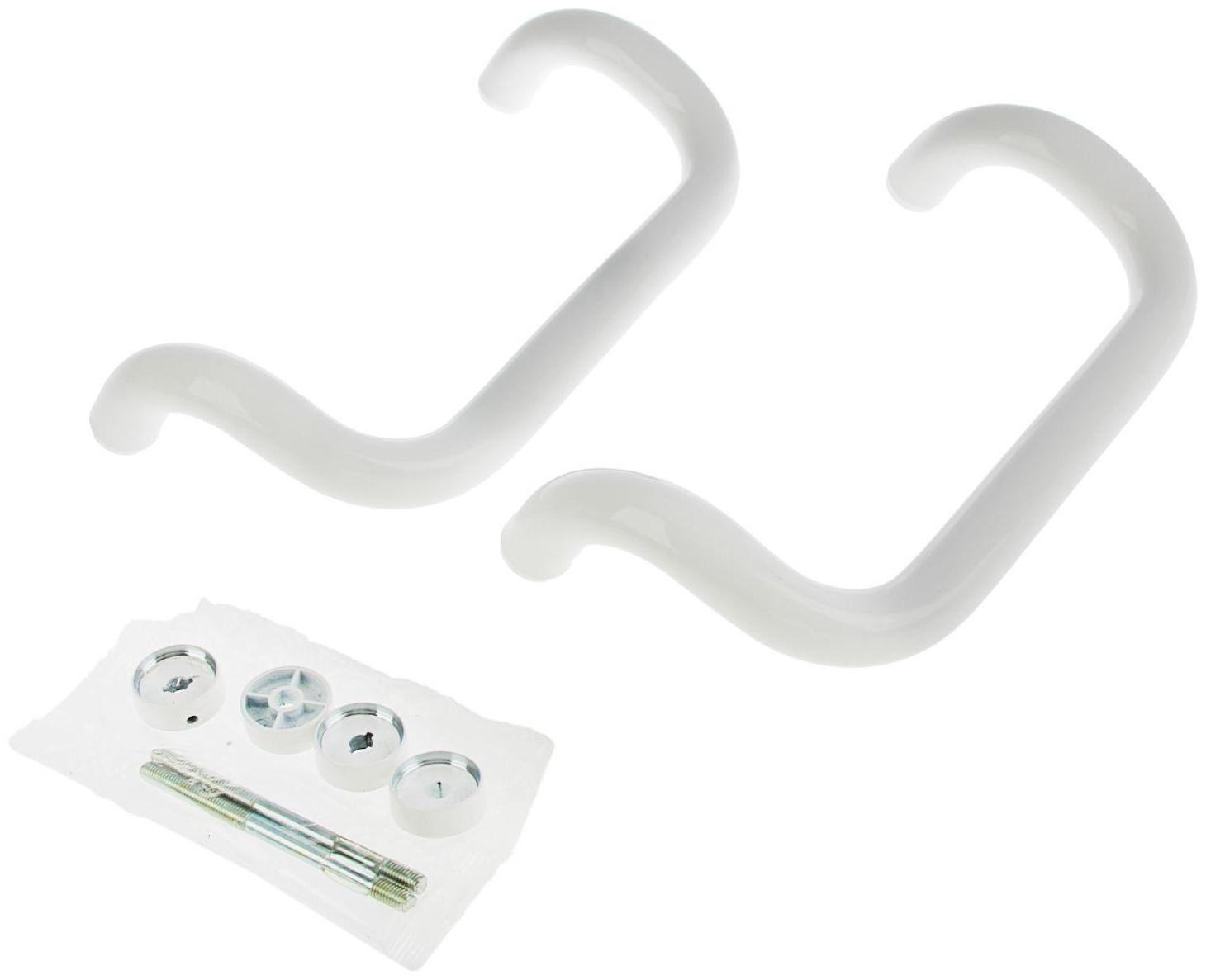 Ручка-скоба дверная, 300 мм, белая