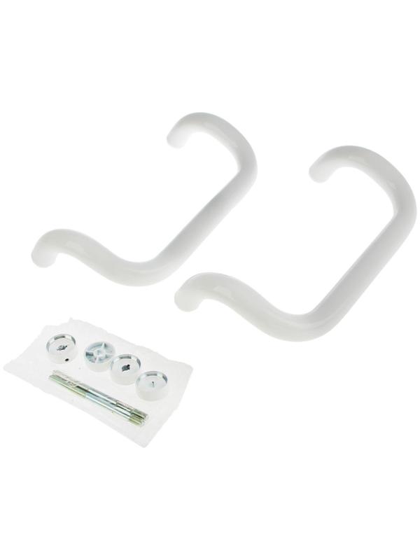 Ручка-скоба дверная, 300 мм, белая