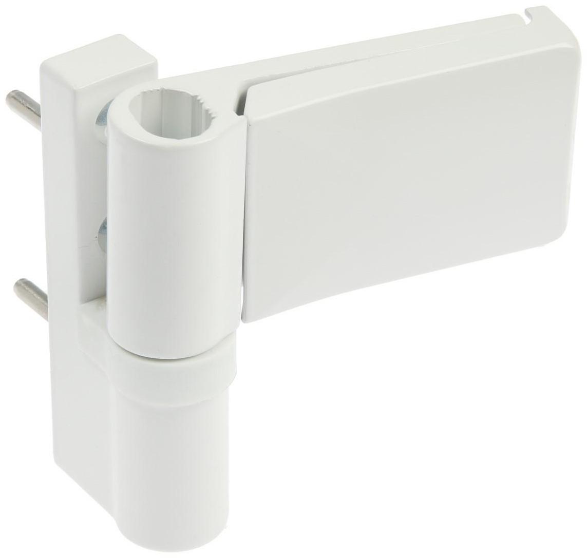 Петля для пластиковой двери, до 120 кг, белая