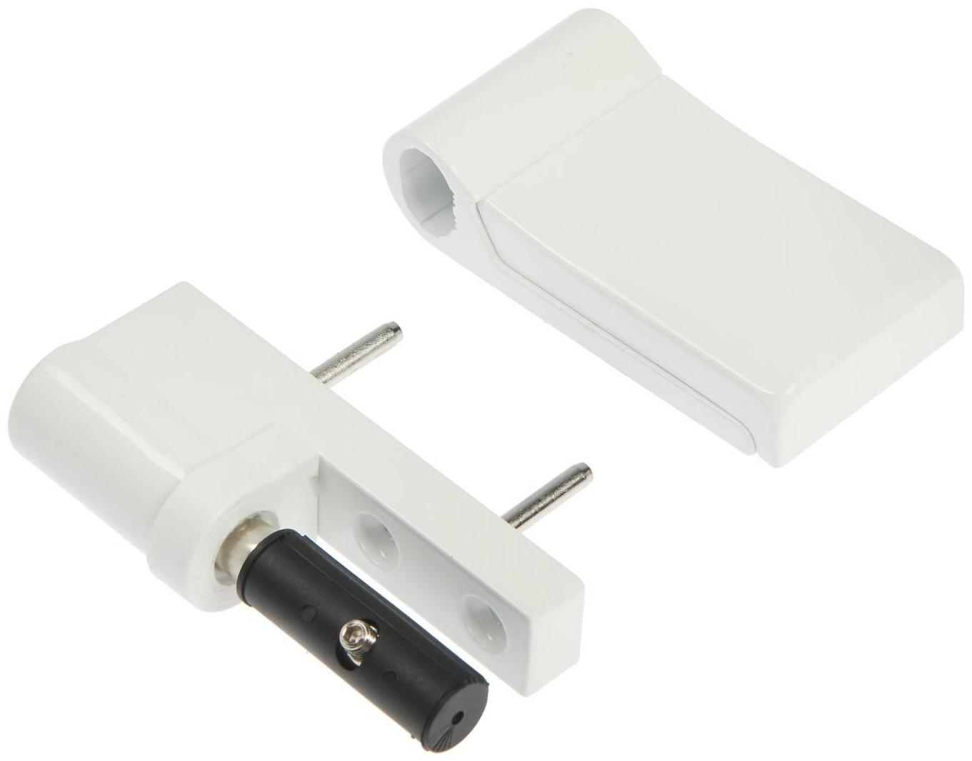 Петля для пластиковой двери, до 120 кг, белая