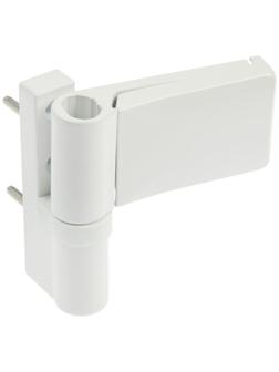Петля для пластиковой двери, до 120 кг, белая