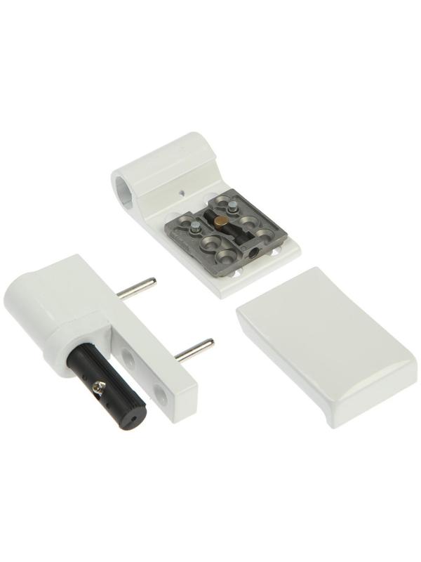 Петля для пластиковой двери, до 120 кг, белая