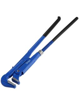 Ключ трубный рычажный ТУНДРА, плоский зажим 90°, раскрытие до 65 мм, №3, 2