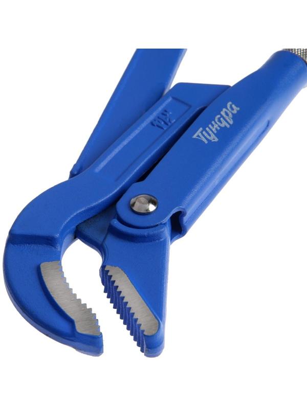 Ключ трубный рычажный ТУНДРА, полукруглый зажим 45°, раскрытие до 50 мм, №2, 1 1/2