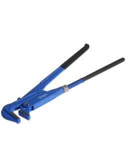 Ключ трубный рычажный ТУНДРА, плоский зажим 90°, раскрытие до 50 мм, №2, 1 1/2
