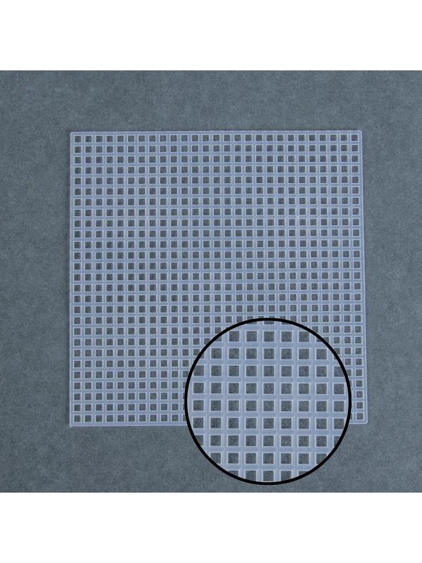 Канва для вышивания, 10,7 × 10,7 см, цвет белый