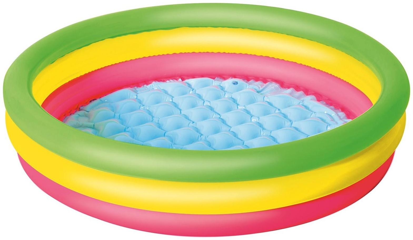 Бассейн надувной «Радуга», 102 х 25 см, от 2 лет, 51104 Bestway