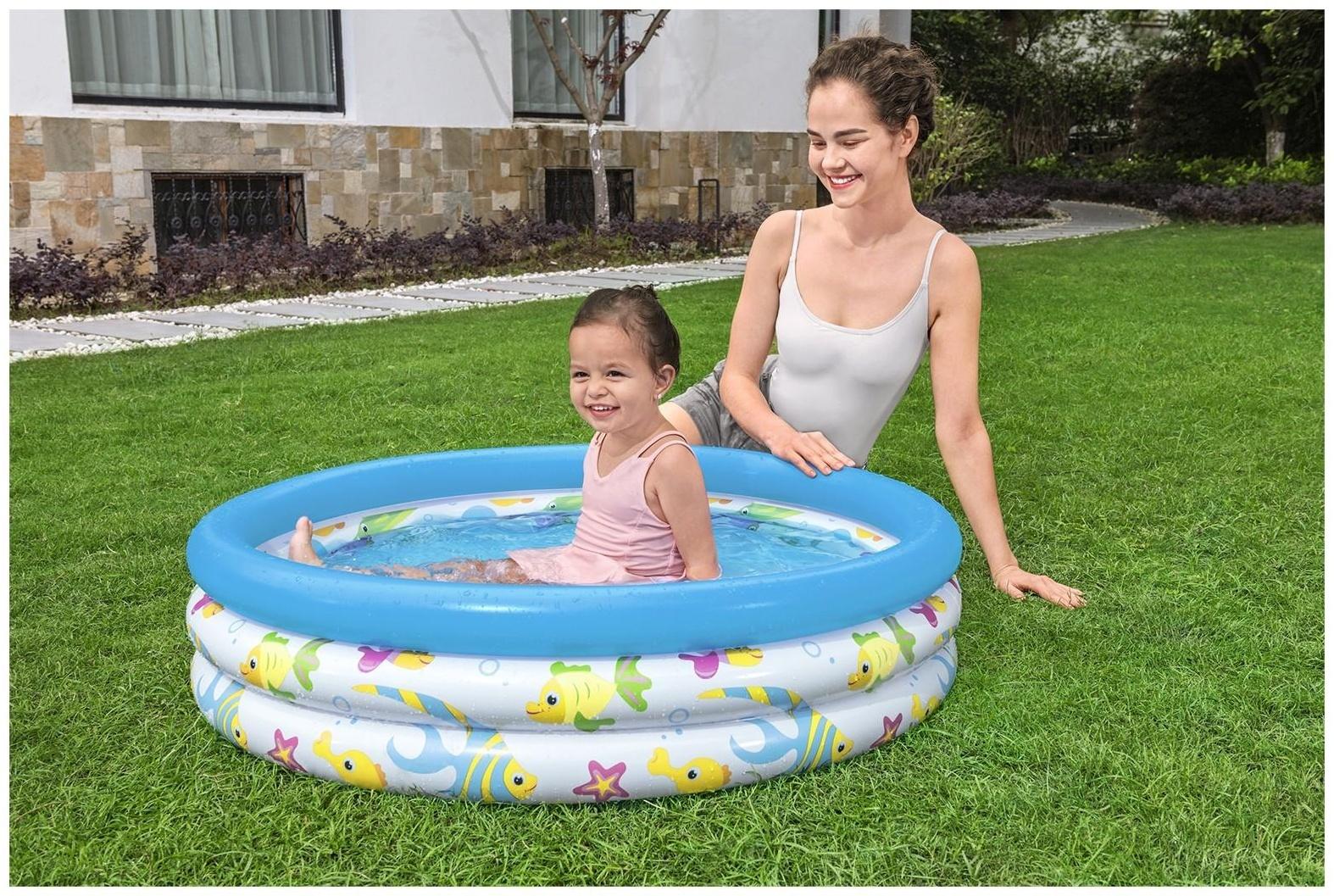 Бассейн надувной «Океан», 102 х 25 см, от 2 лет, 51008 Bestway