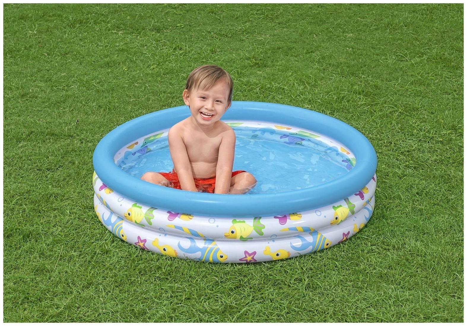 Бассейн надувной «Океан», 102 х 25 см, от 2 лет, 51008 Bestway