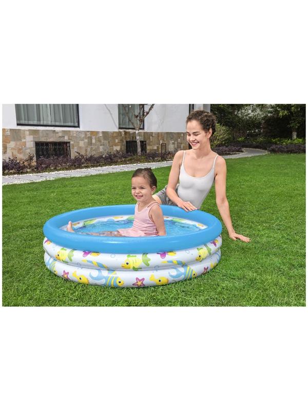 Бассейн надувной «Океан», 102 х 25 см, от 2 лет, 51008 Bestway