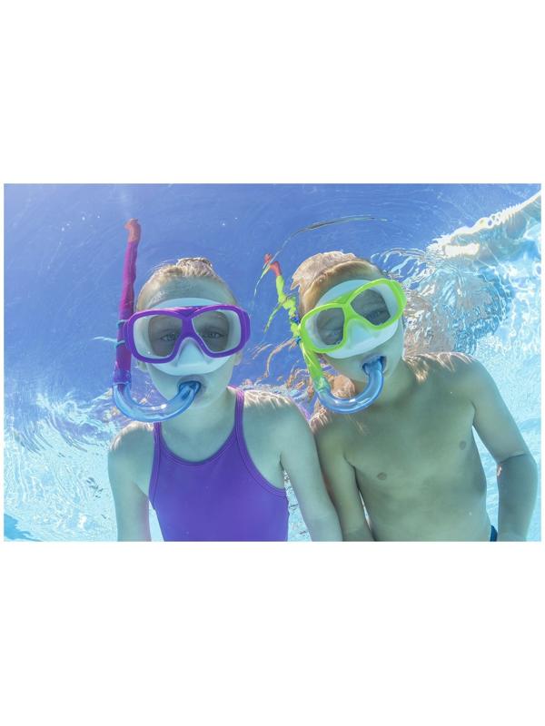 Набор для плавания SureSwim, маска, ласты, трубка, 7-14 лет, цвета МИКС, 25019 Bestway