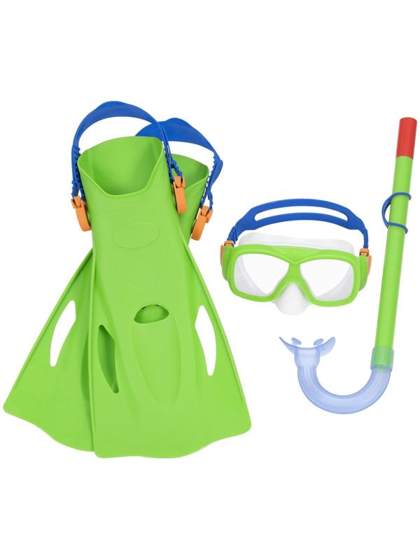 Набор для плавания SureSwim, маска, ласты, трубка, 7-14 лет, цвета МИКС, 25019 Bestway