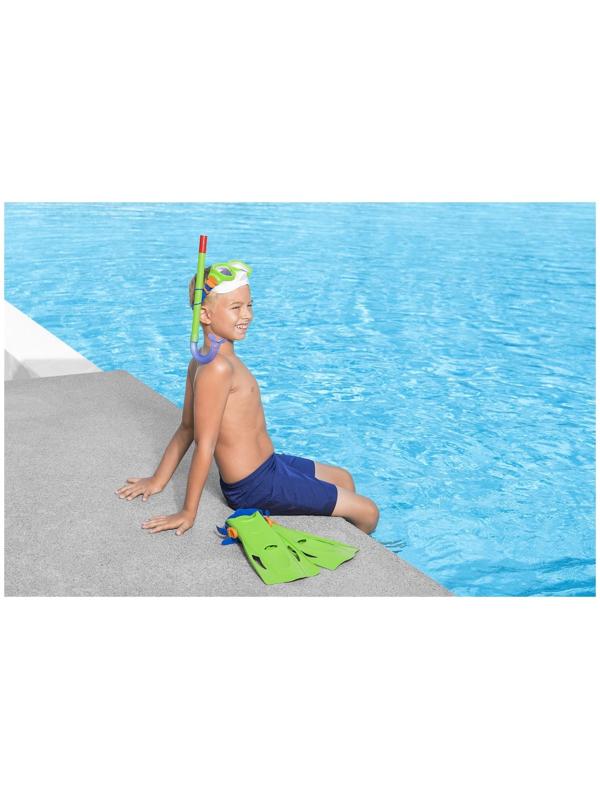 Набор для плавания SureSwim, маска, ласты, трубка, 7-14 лет, цвета МИКС, 25019 Bestway