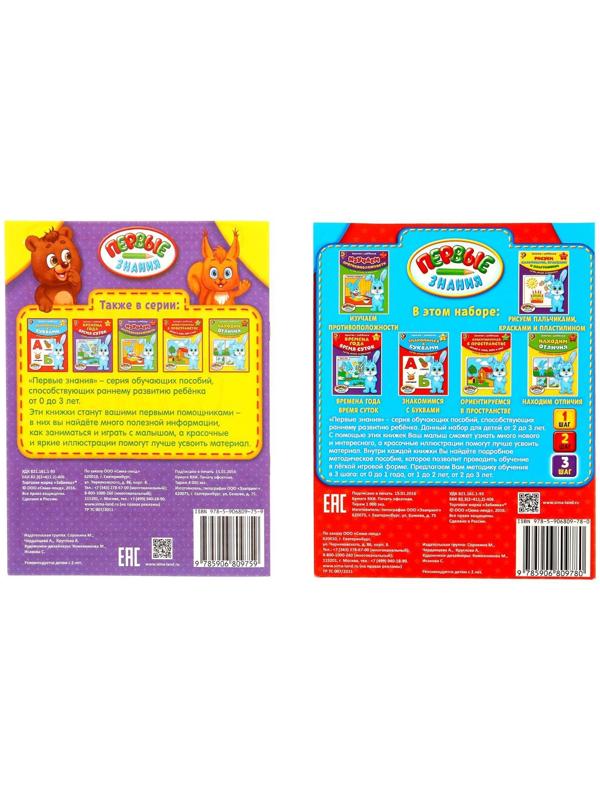 Обучающие книги «Полный годовой курс. Серия от 2 до 3 лет», 6 книг по 16 стр., в папке