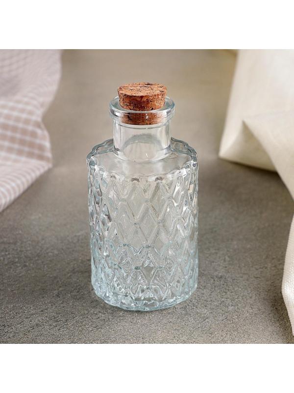Ёмкость стеклянная для специй Доляна «Парфе. Ажур», 100 мл, 10×5 см