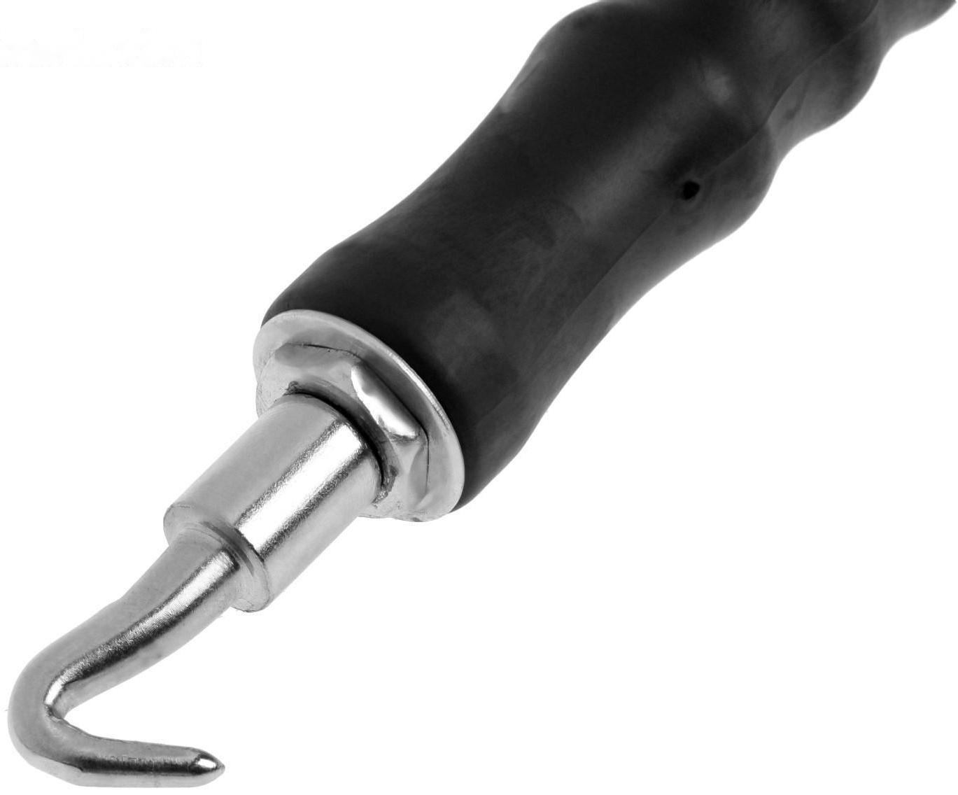 Крюк для вязки арматуры ТУНДРА, автоматический, обрезиненная рукоятка, 310 мм