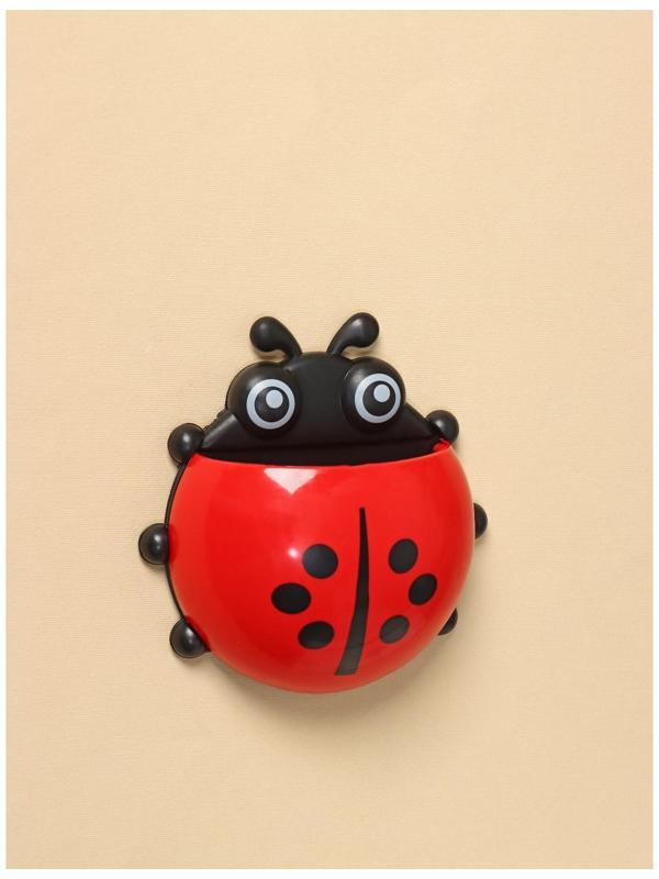 Держатель для зубных щёток детский «Божья коровка», на присосках, цвет МИКС