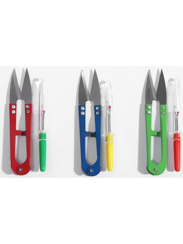 Набор инструментов для шитья, 3 предмета, цвет МИКС