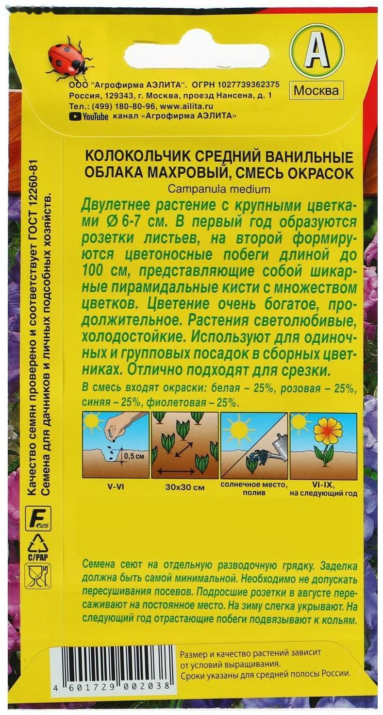 Семена цветов Колокольчик 