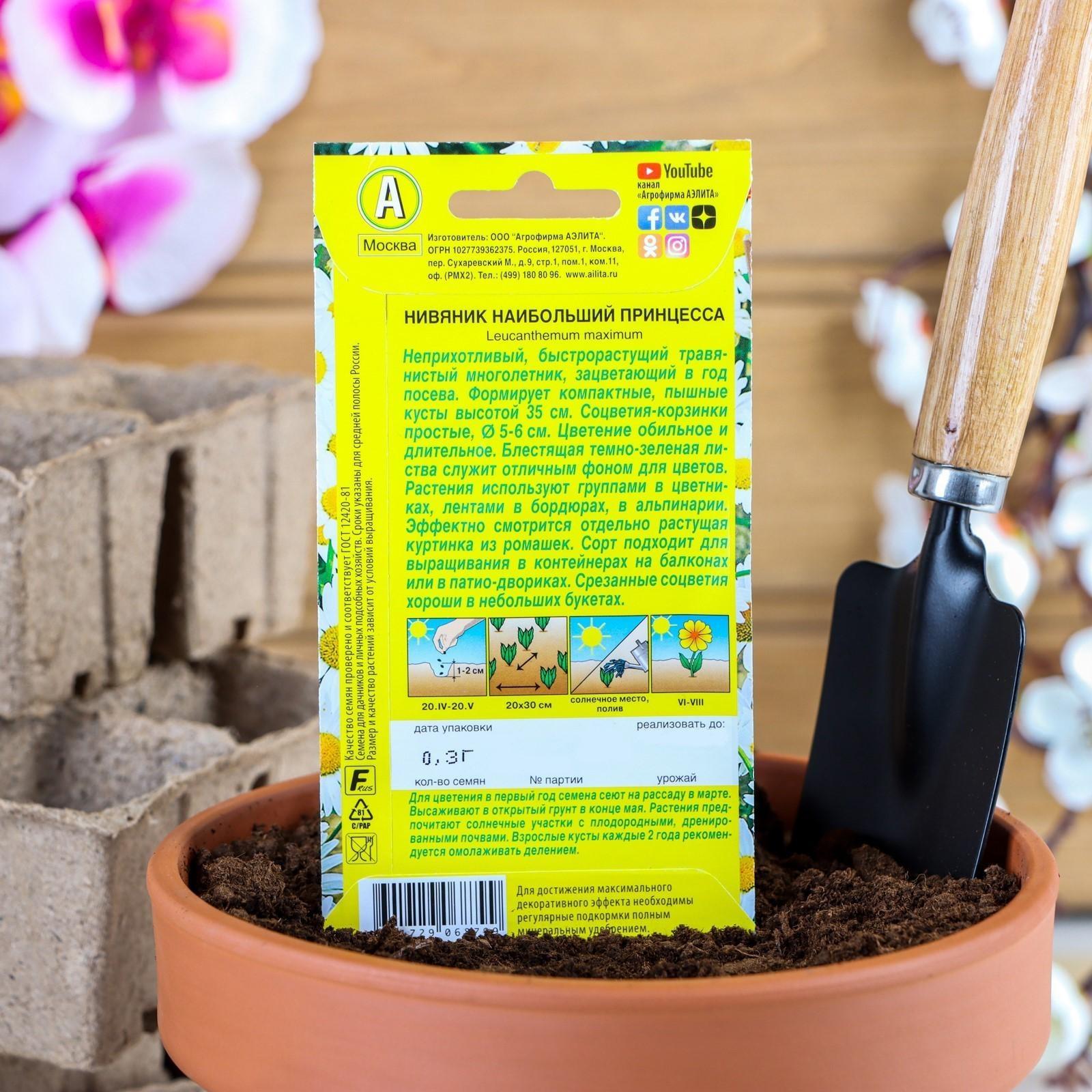 Семена цветов Ромашка садовая 