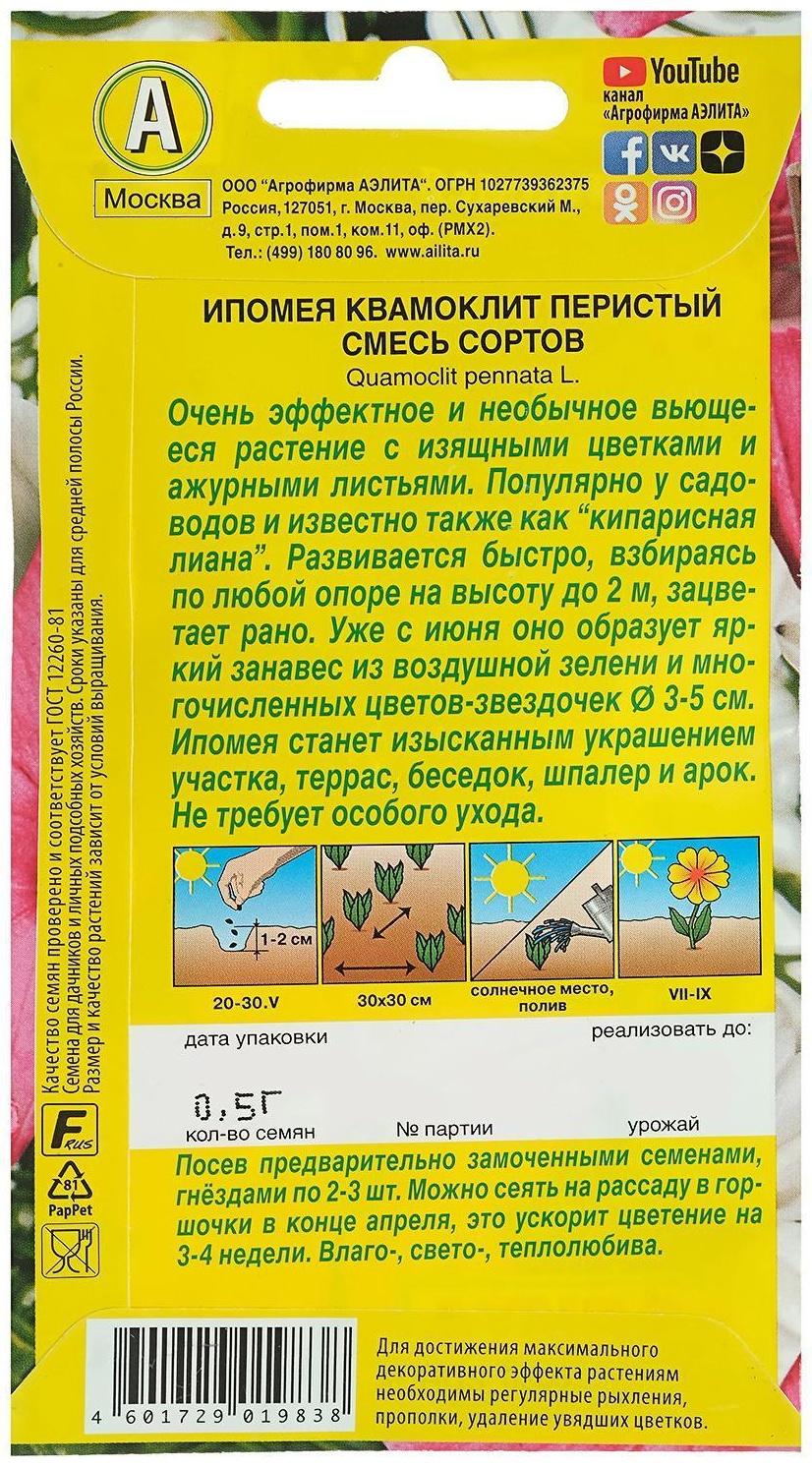 Семена цветов Ипомея 