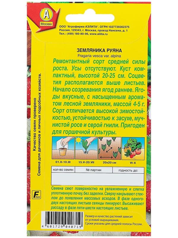 Семена Земляника 