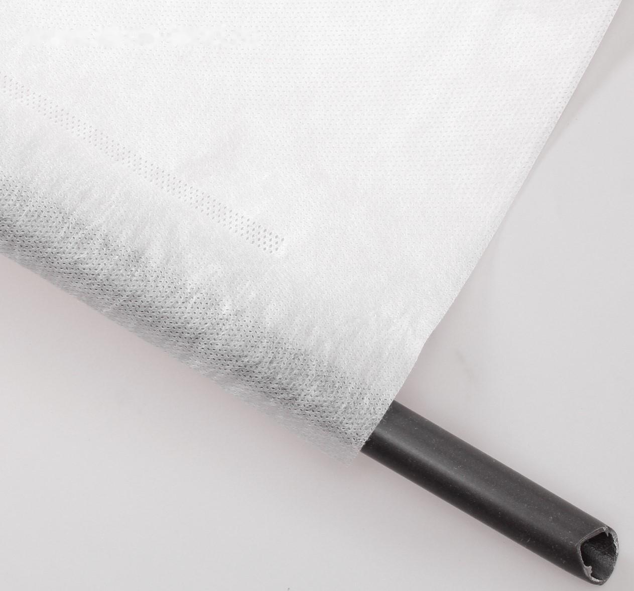 Парник прошитый, длина 8 м, 9 дуг из пластика, дуга L = 2.4 м, d = 16 мм, спанбонд 35 г/м², «уДачный»