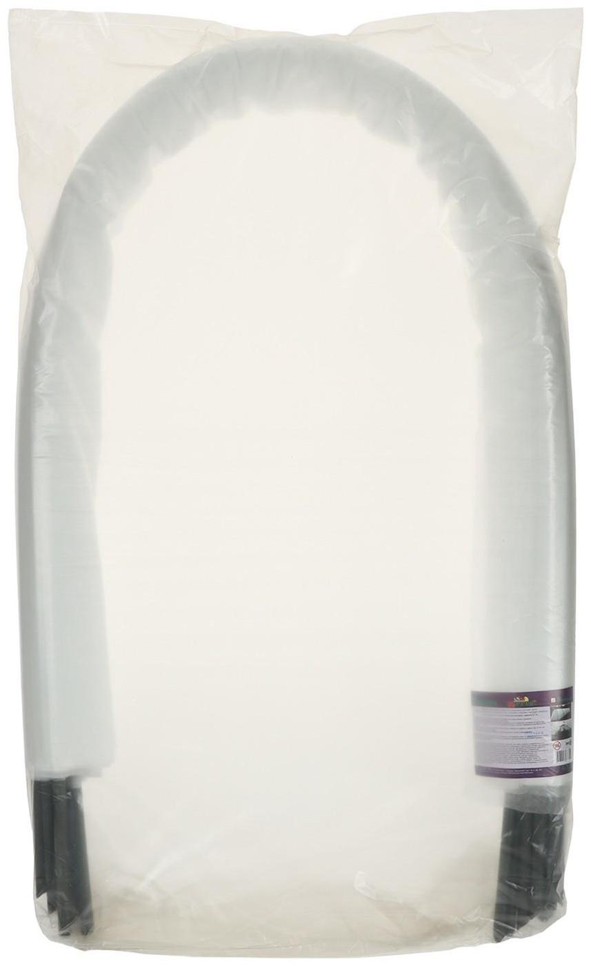 Парник прошитый, длина 8 м, 9 дуг из пластика, дуга L = 2.4 м, d = 16 мм, спанбонд 35 г/м², «уДачный»