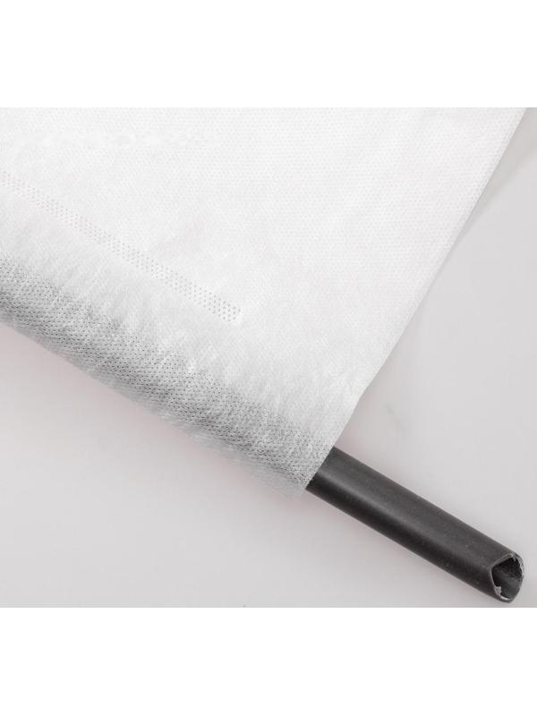 Парник прошитый, длина 8 м, 9 дуг из пластика, дуга L = 2.4 м, d = 16 мм, спанбонд 35 г/м², «уДачный»