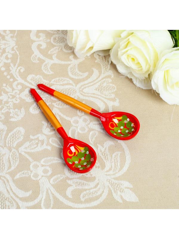 Ложка деревянная «Красная», чайная, хохлома