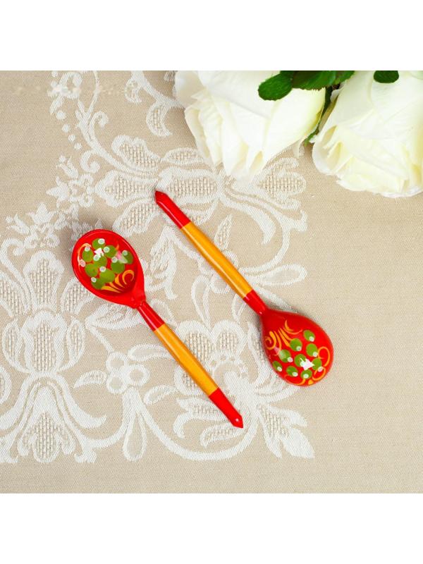 Ложка деревянная «Красная», чайная, хохлома