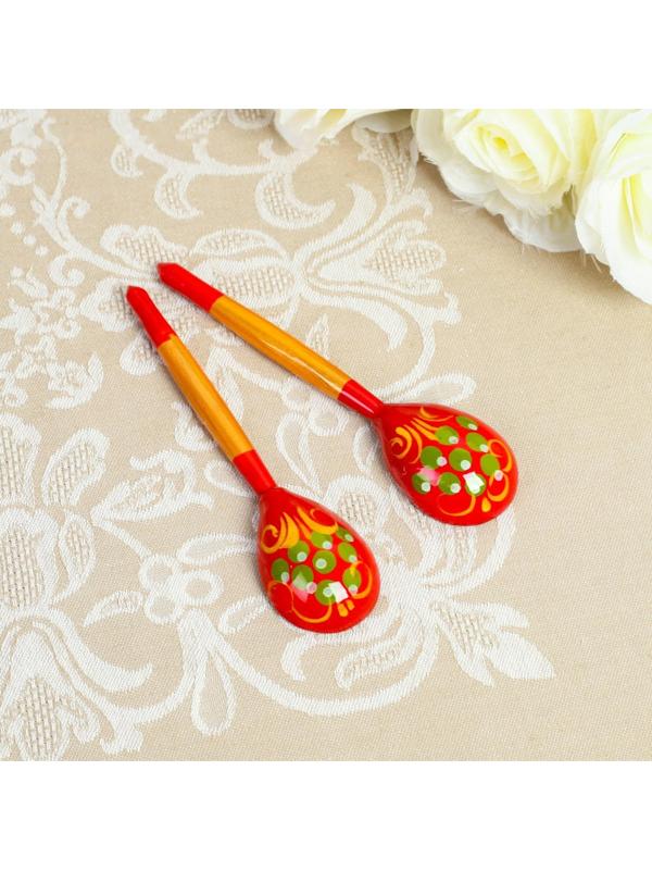 Ложка деревянная «Красная», чайная, хохлома