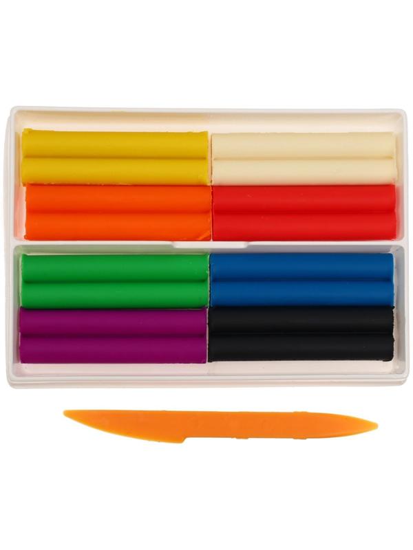 Пластилин мягкий (восковой), 8 цветов, 140 г, 
