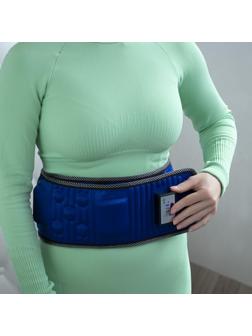 Массажер для похудения Luazon LEM-09, пояс, 128 см, пульт в комплекте, 220 В, синий
