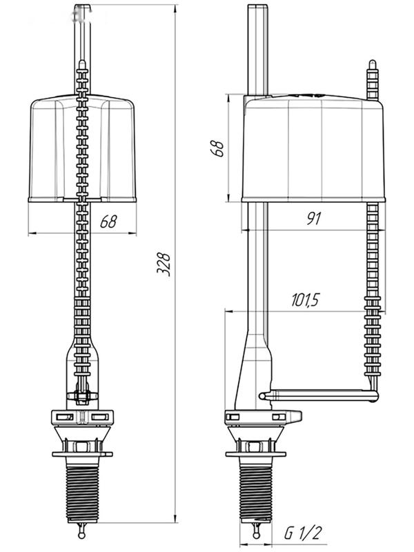 Клапан для бачка 