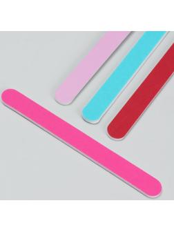 Пилка-наждак, абразивность 200/200, 18 см, цвет МИКС