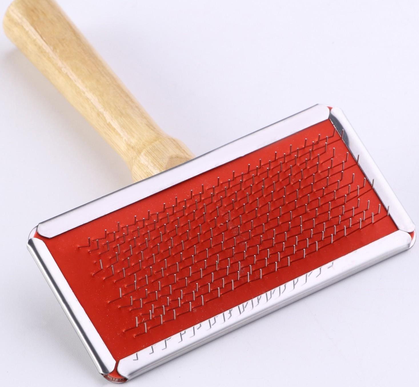 Пуходерка Wood средняя без капель, деревянная ручка, 9 х 12 см