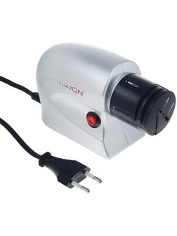 Ножеточка Luazon LTE-01, электрическая, для ножей/ножниц/отвёрток, 220 В, серая