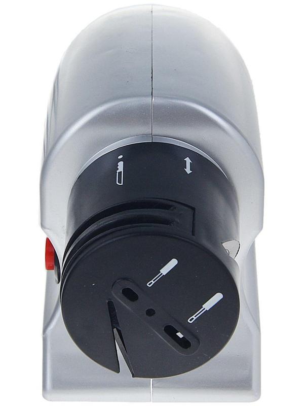 Ножеточка Luazon LTE-01, электрическая, для ножей/ножниц/отвёрток, 220 В, серая