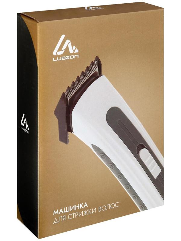 Машинка для стрижки Luazon LTRI-11, 3 Вт, 3 мм, АКБ, серая