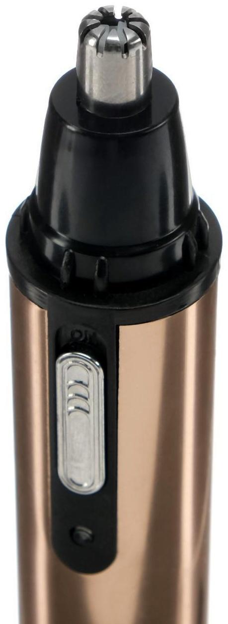 Триммер для волос Luazon LTRI-02, для носа/ушей, АКБ, золотистый