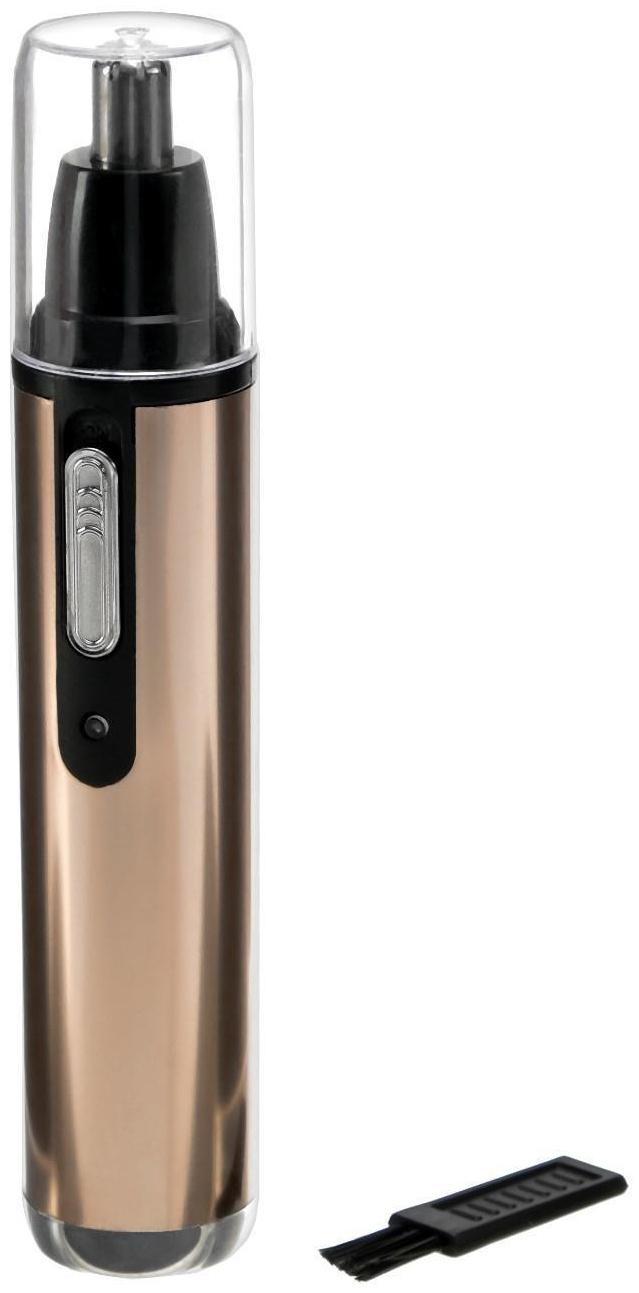 Триммер для волос Luazon LTRI-02, для носа/ушей, АКБ, золотистый